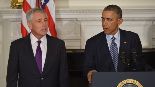 Chuck Hagel will remain in the role until his successor is confirmed by the US Senate