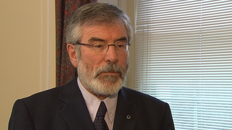 Gerry Adams tweeted that he had been told by the PSNI of a death threat against him