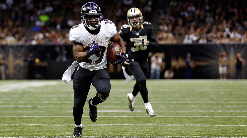 Justin Forsett rushes for a touchdown as the Baltimore Ravens beat the Saints in New Orleans