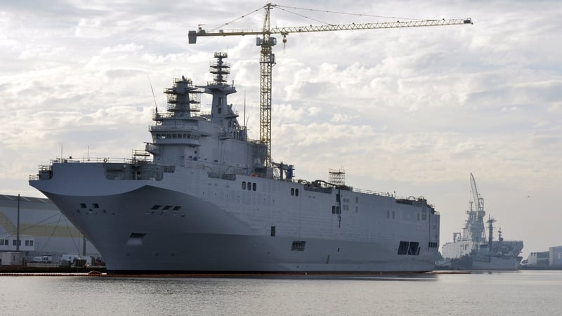 The Mistral-class assault warship Sevastopol