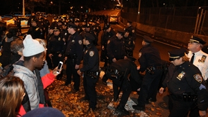 Demonstrations also took place in New York following the Ferguson decision