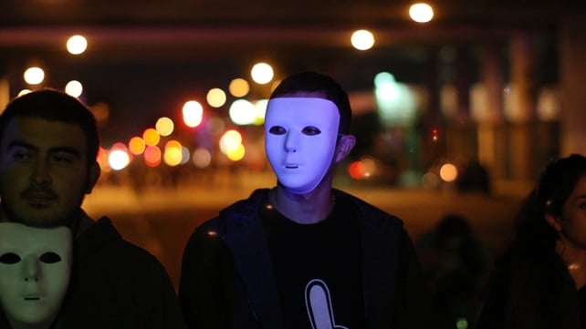 Protesters in Los Angeles face a police skirmish during demonstrations over the grand jury decision