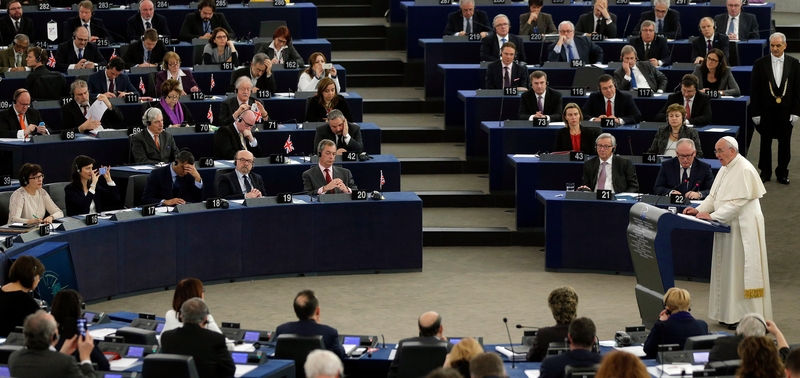 Pope Francis addressed the European Parliament in Strasbourg