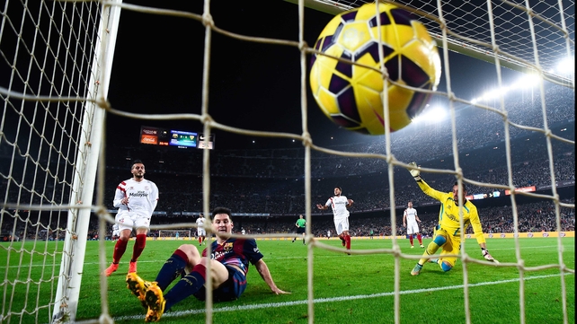 253 and counting - Lionel Messi sets a new La Liga goalscoring record in Barcelona's win over Sevilla at the Nou Camp