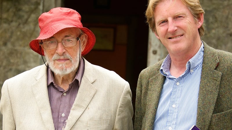 Ginger Man author JP Donleavy with actor Adrian Dunbar in The Roaring Boy, which concerns Brendan Behan's legacy.