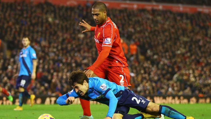 Glen Johnson scored a late winner for the Reds