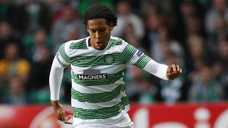 Virgil van Dijk's goal secured the points for Celtic at Dundee