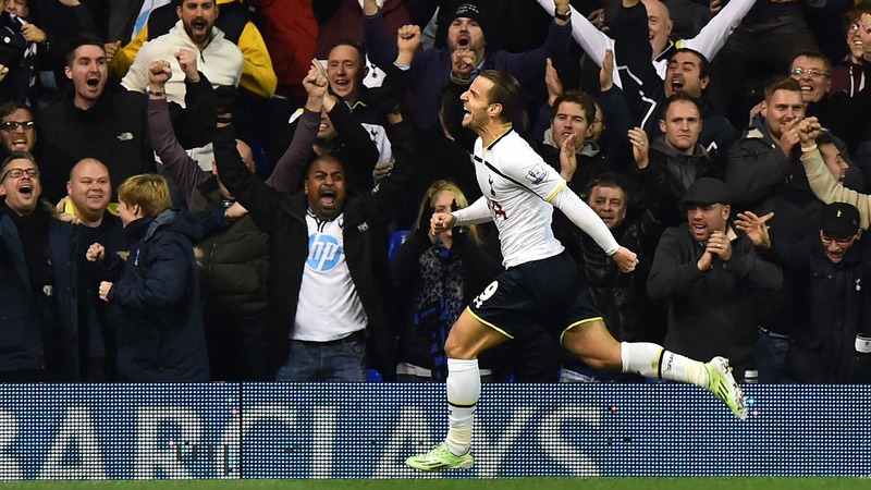 Roberto Soldado celebrates what proved to be the winner at White Hart Lane