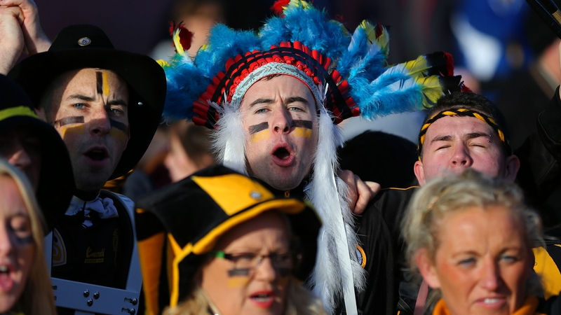 Austin Stacks fans show their colours ahead of the Munster Club SFC final