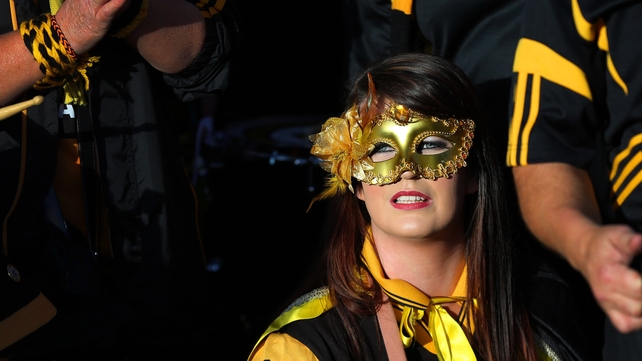 An Austin Stacks fan ahead of the Munster Club SFC final