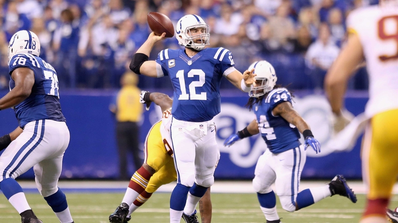Andrew Luck threw five touchdown passes for the Colts