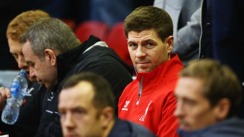 Steven Gerrard was on the bench against Stoke last weekend