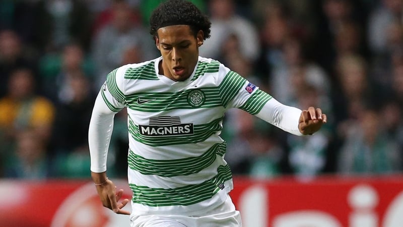 Virgil van Dijk scored the goal that sent Celtic back to the top of the SPL