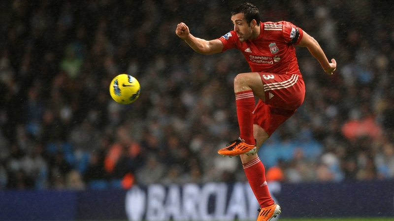 Enrique in action for Liverpool