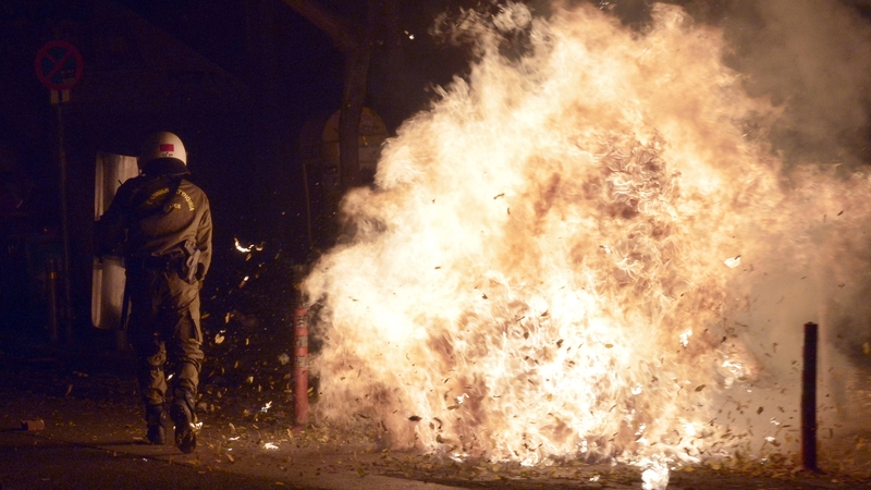 8,000 police were deployed to the streets to avert violence