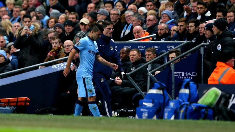 Sergio Aguero continues to be sidelined