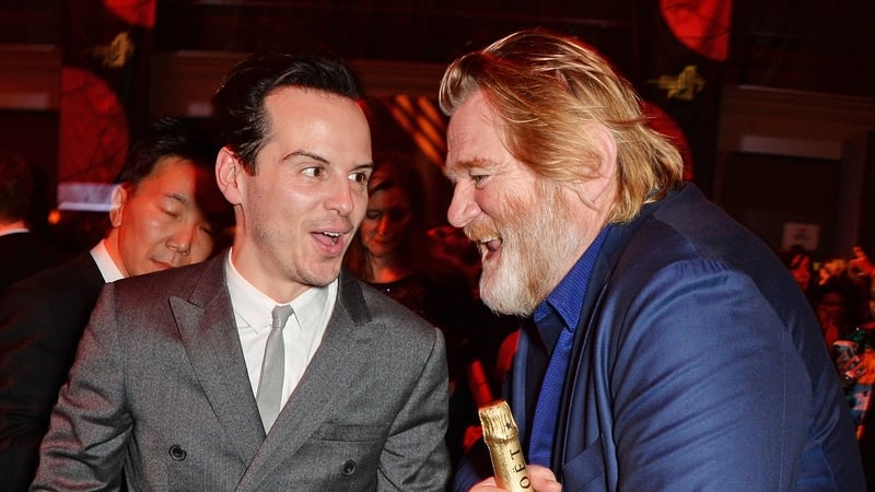 Scott with Brendan Gleeson
