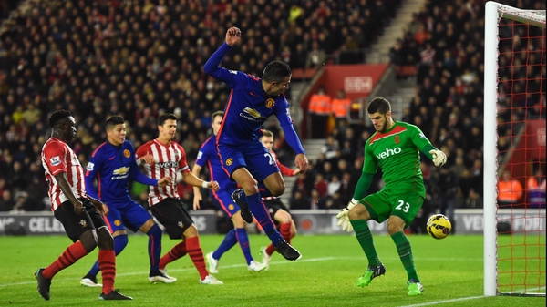 He shoots, he scores - Robin van Persie scored twice from Manchester United's only two shot on target