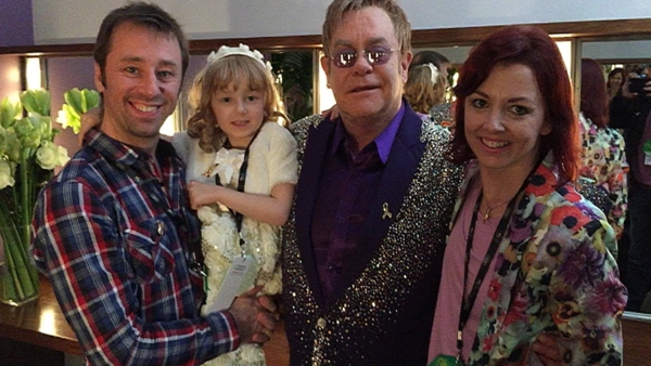 Elton John meets 'Tiny Dancer' Lily-Mae