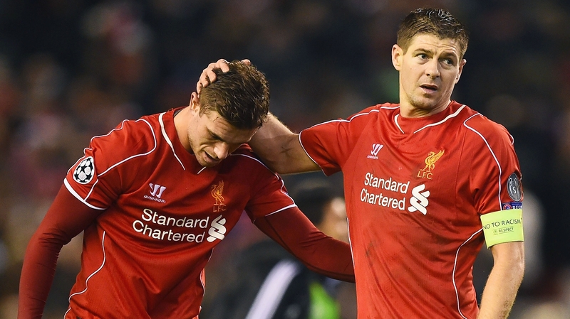 Dejection for Steven Gerrard and Jordan Henderson after the draw with Basel