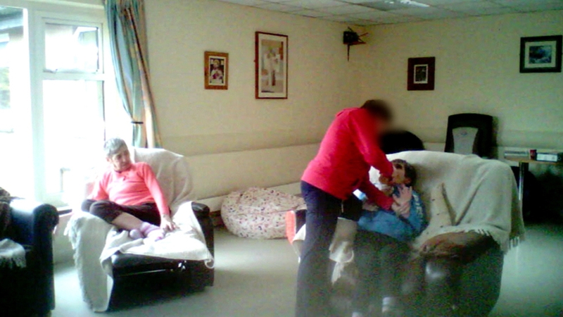 Footage showed one resident being force-fed by a member of staff