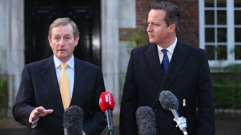 Enda Kenny spoke with UK PM David Cameron by phone yesterday