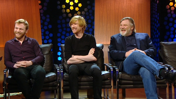 Domhnall Gleeson was joined by father Brendan and brother Brian on the show