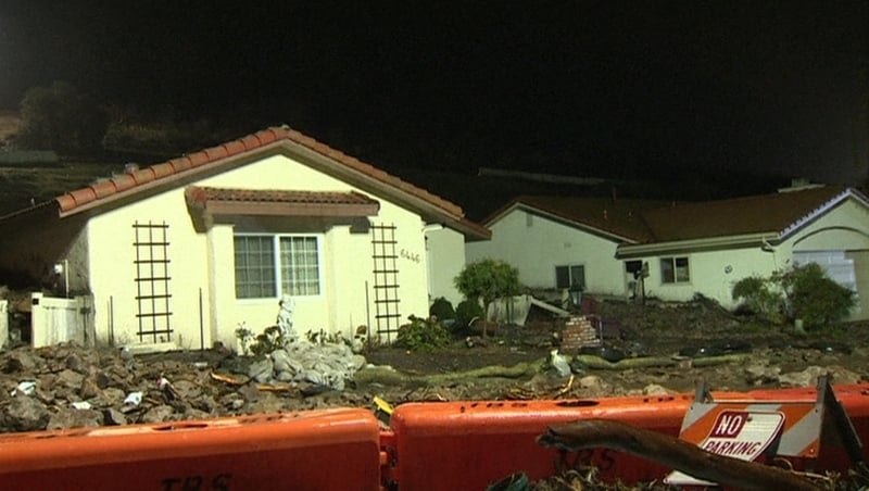 The storm triggered flash floods and mudslides that led to hundreds of homes being evacuated