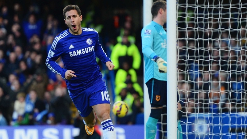 Hazard gives Chelsea the lead