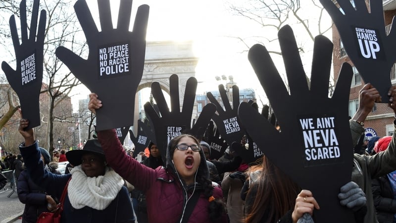 The New York march drew a crowd of tens of thousands