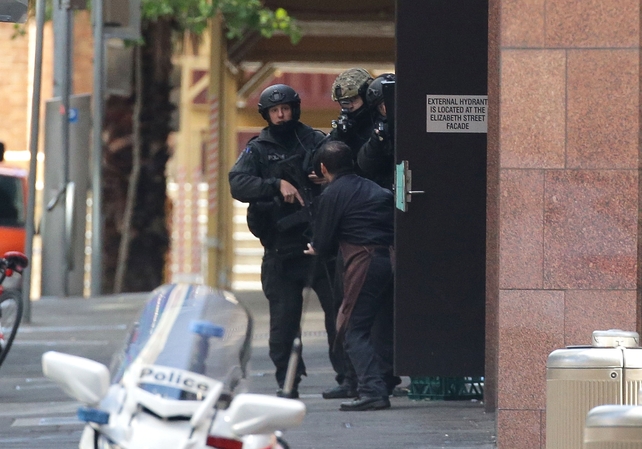 A staff member escapes from the café