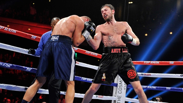 Lee lands a right uppercut on Koborov