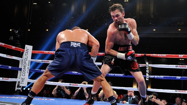 ...before landing a killer right and then finishing the Russian with a flurry of punches