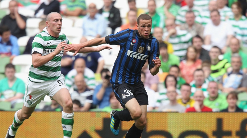Action from the Aviva Stadium in 2011 when Celtic and Inter Milan met in the Dublin Super Cup
