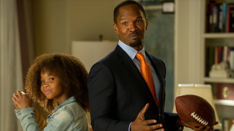 Jamie Foxx seems disconnected in his role as the new Daddy Warbucks