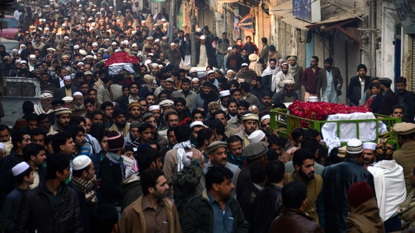The first of the funerals were held yesterday with the rest taking place today