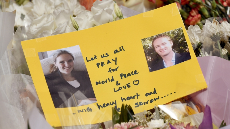 Floral tributes have been left for Tori Johnson and Katrina Dawson