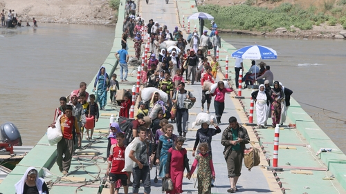Thousands of Yazidis have had to flee their homes in northern Iraq because of the fighting