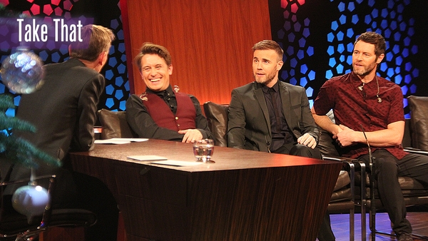 You can watch Take That's full interview on the RTÉ Player