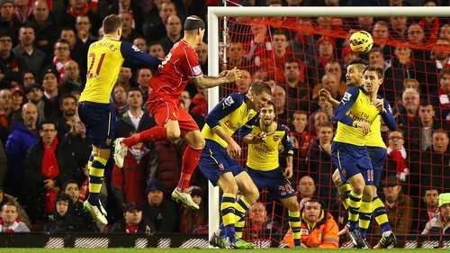 Martin Skrtel heads the equaliser in the 97th minute