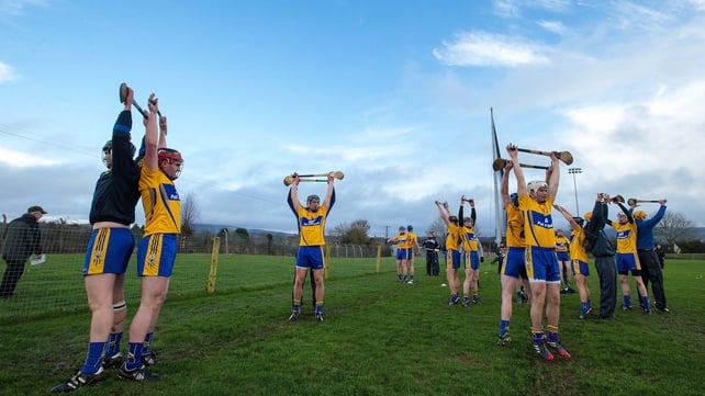 Reigning All-Ireland hurling champions Clare warm up ahead of the Waterford Crystal Cup Quarter-Final