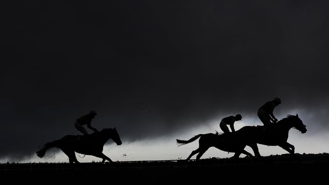 Runners ease down after finishing at Leopardstown racecourse