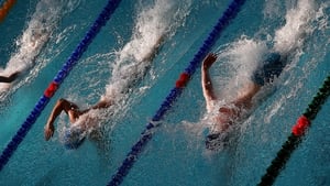 The Women's 100 Metre Freestyle heats at the Irish Long Course Swimming Championships