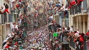 The running of the bulls in San Fermin