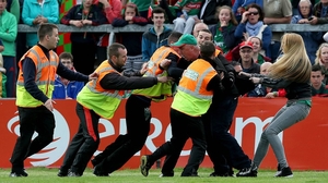 One Mayo fan was particularly unimpressed with the officials during his side's semi-final loss against Kerry