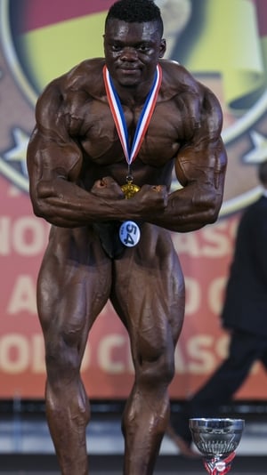 Blessing Awodibu from Dublin won the gold medal at the Arnold Classic Europe in the Junior U23 category (pic Paul Cullen)
