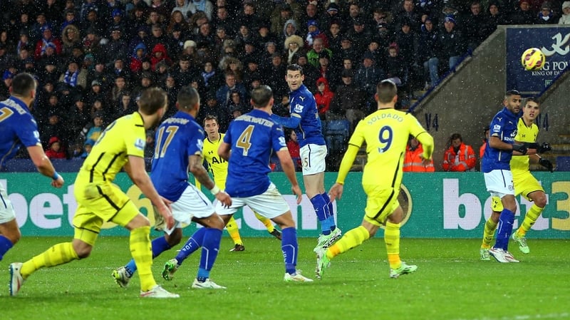 Christian Eriksen's strike en route to the net as Spurs beat Leicester