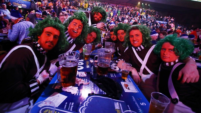 Fans were looking a little off colour at the Ally Pally