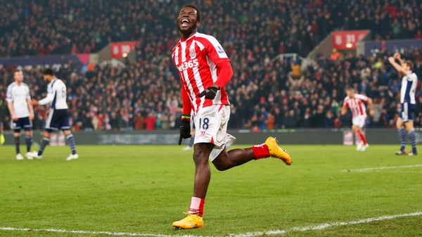 Mame Biram Diouf scored both Stoke's goals
