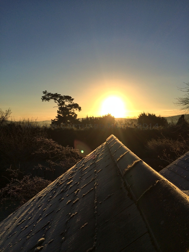 Claus Bergin took this photo of a winter sunrise